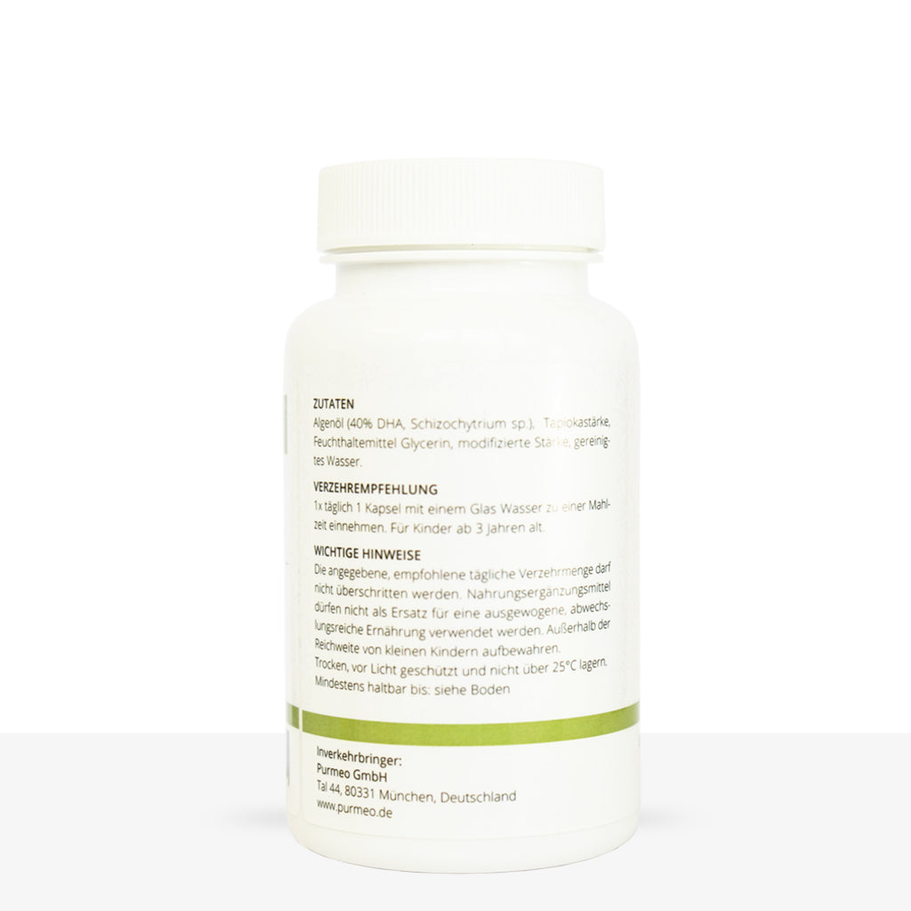 PURMEO Smart+ Algae Oil DHA | Brain and Heart