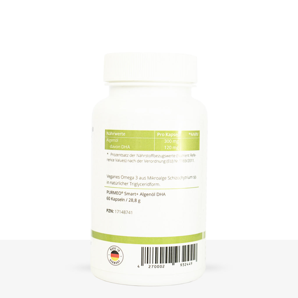 PURMEO Smart+ Olio di Alga DHA | Cervello e Cuore