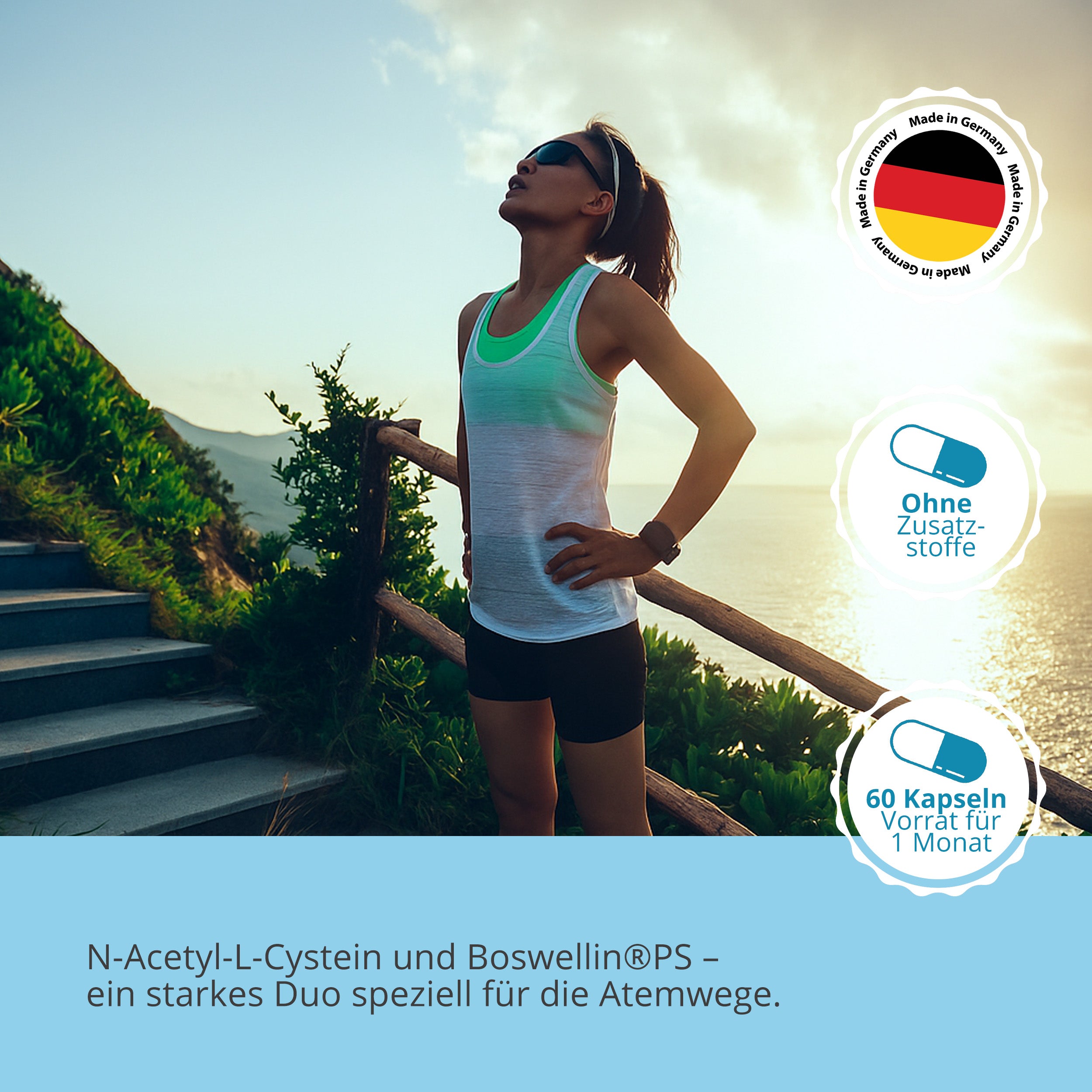 PURMEO AtemVital | N-Acetyl-L-Cysteine and Boswellin®PS