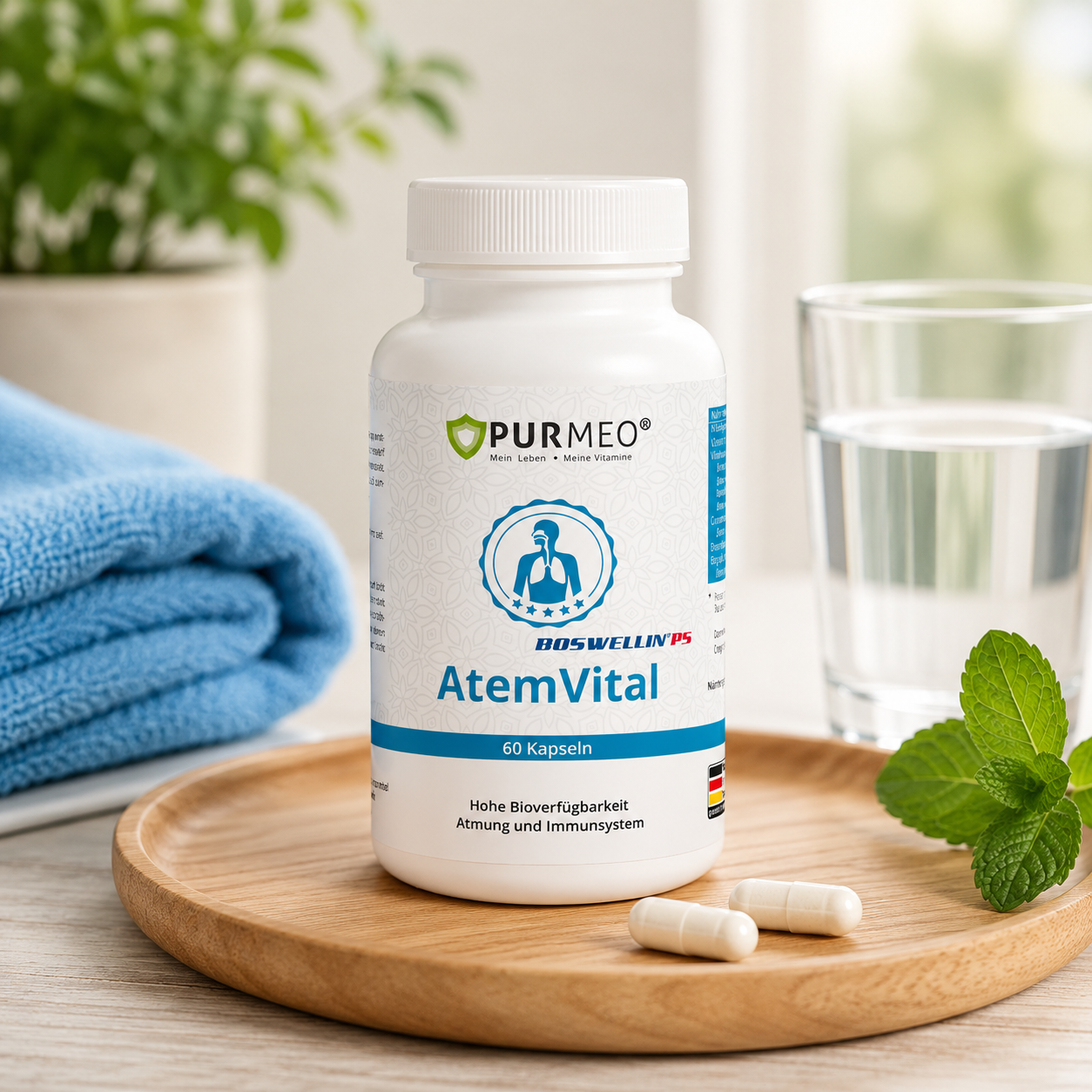 PURMEO AtemVital | N-Acetyl-L-Cisteina e Boswellin®PS