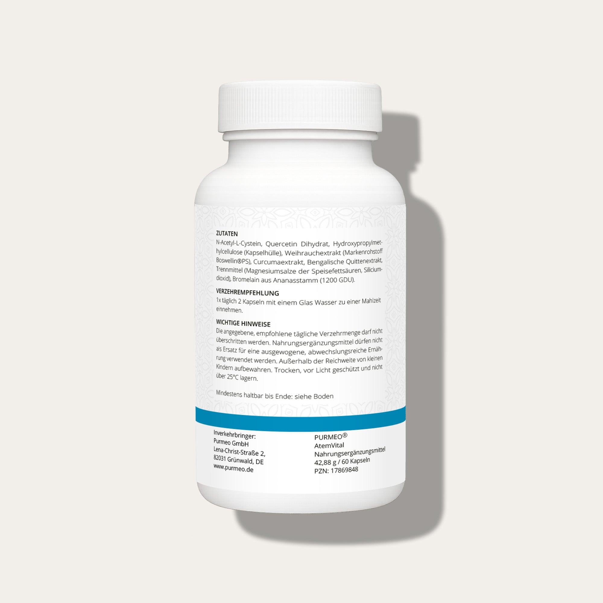 PURMEO AtemVital | N-Acetyl-L-Cisteina e Boswellin®PS