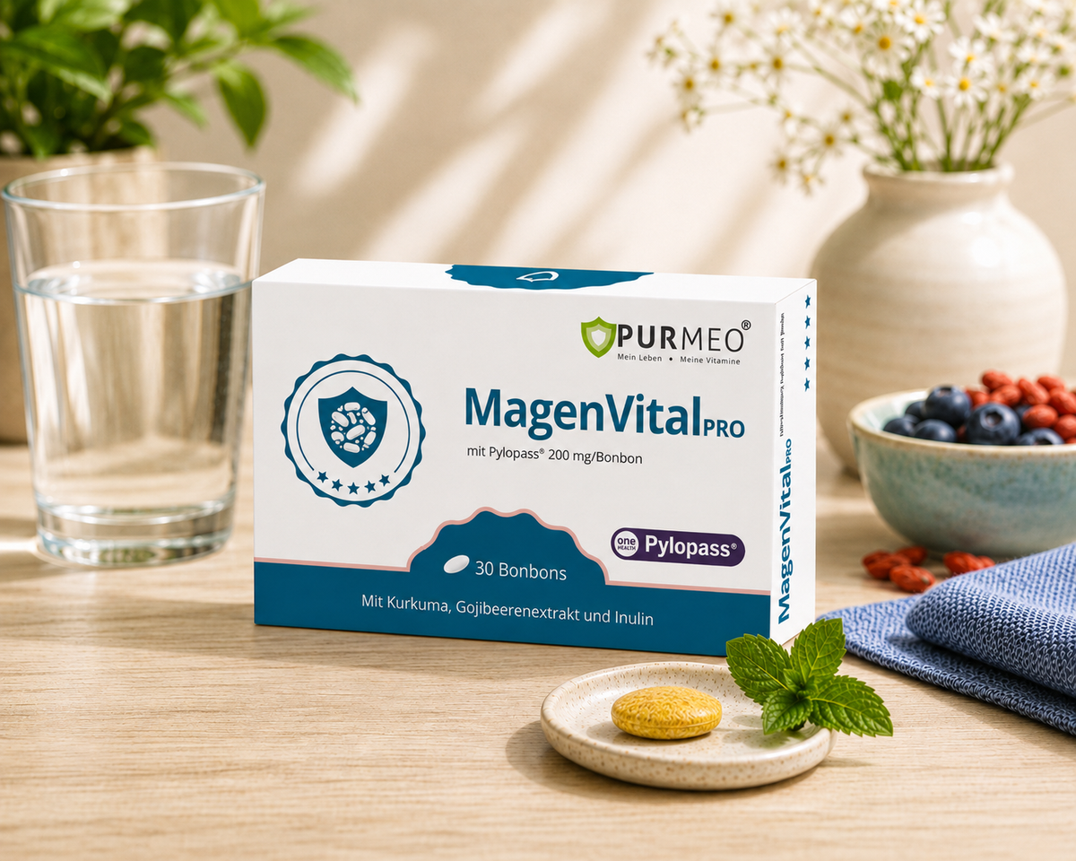 PURMEO MagenVital PRO Bonbons| 200mg Pylopass®