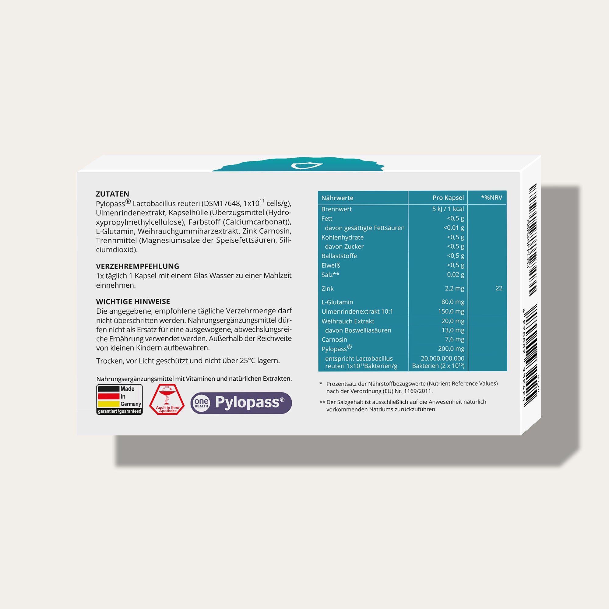 PURMEO MagenVital | 200mg Pylopass® against H. pylori