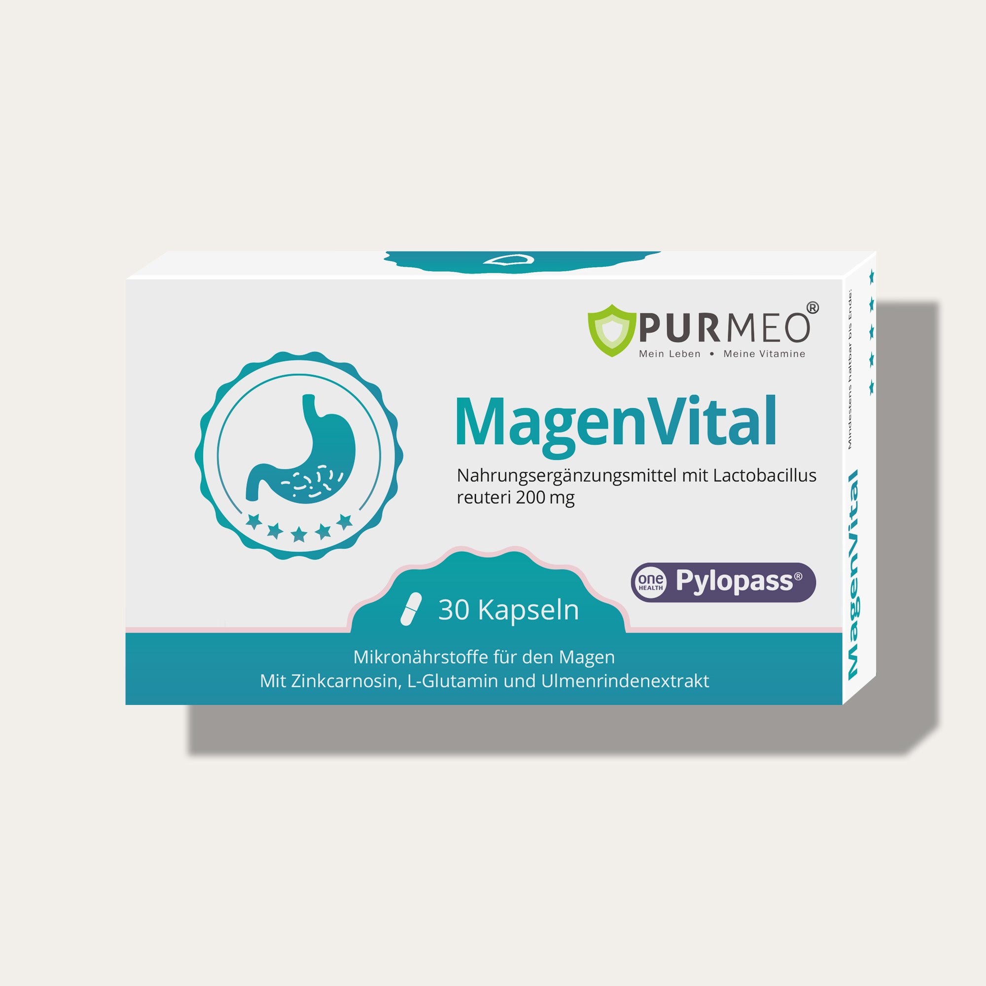 PURMEO MagenVital | 200mg Pylopass® gegen H. pylori
