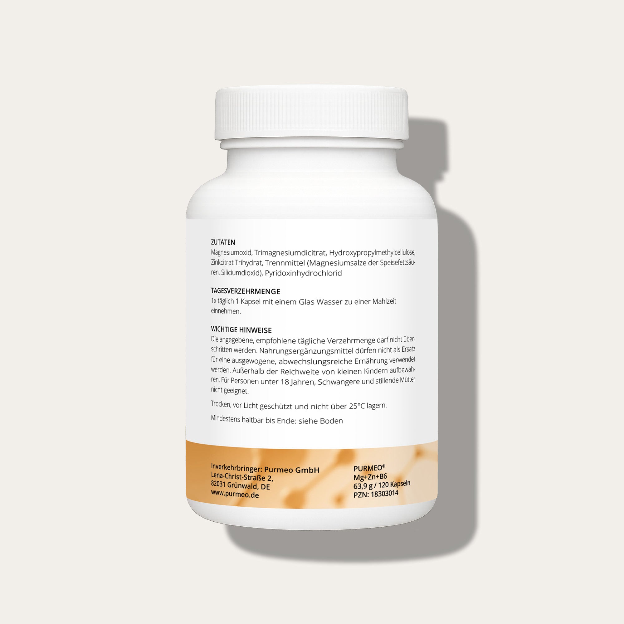 PURMEO Magnesium+Zinc+Vitamin B6