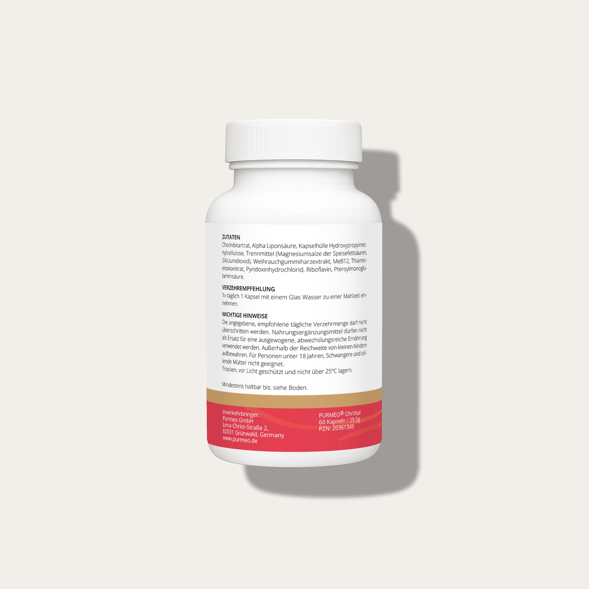 PURMEO OhrVital | Vitamina B12 Metilcobalamina