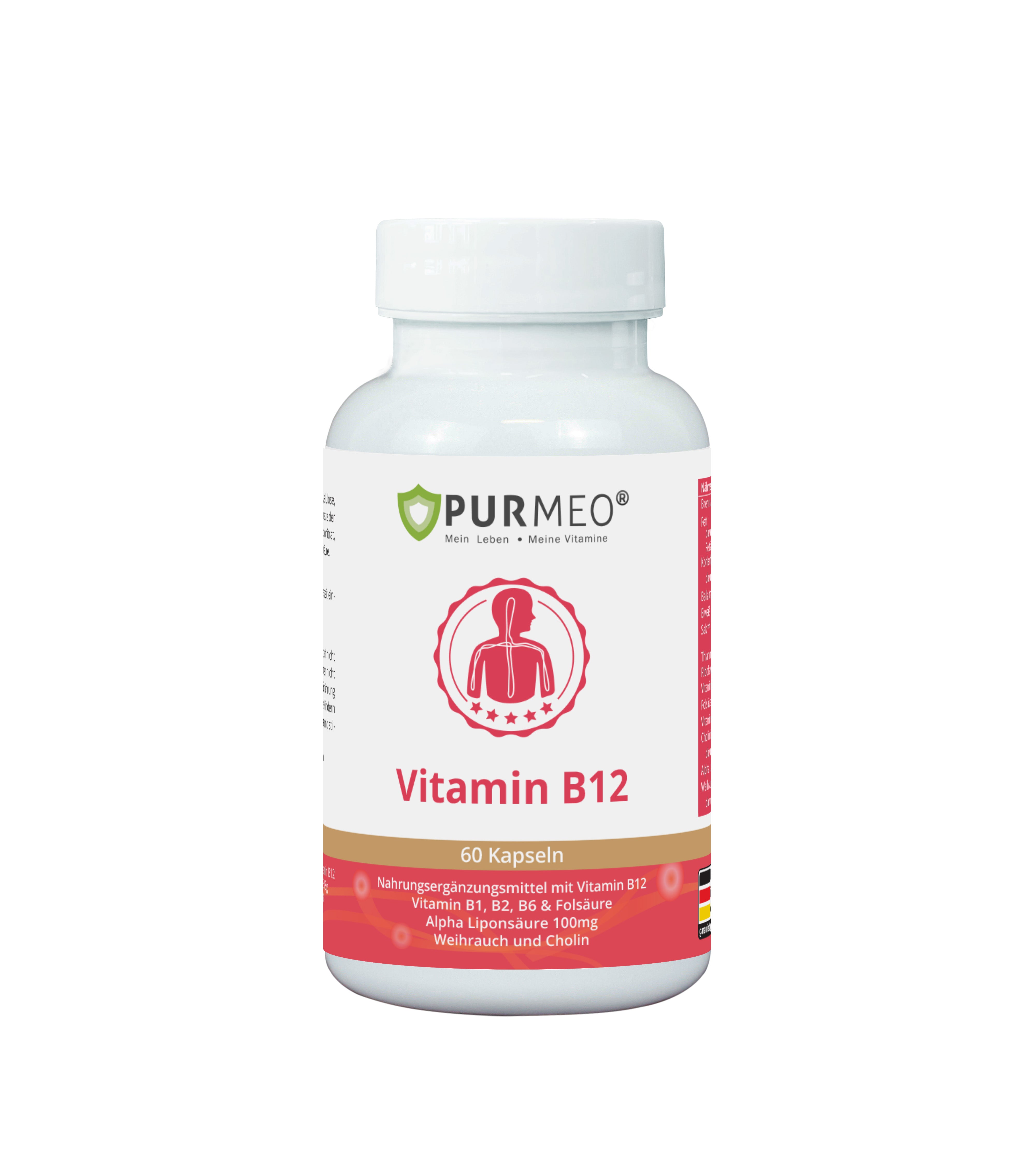 PURMEO Vitamin B12 Methylcobalamin 