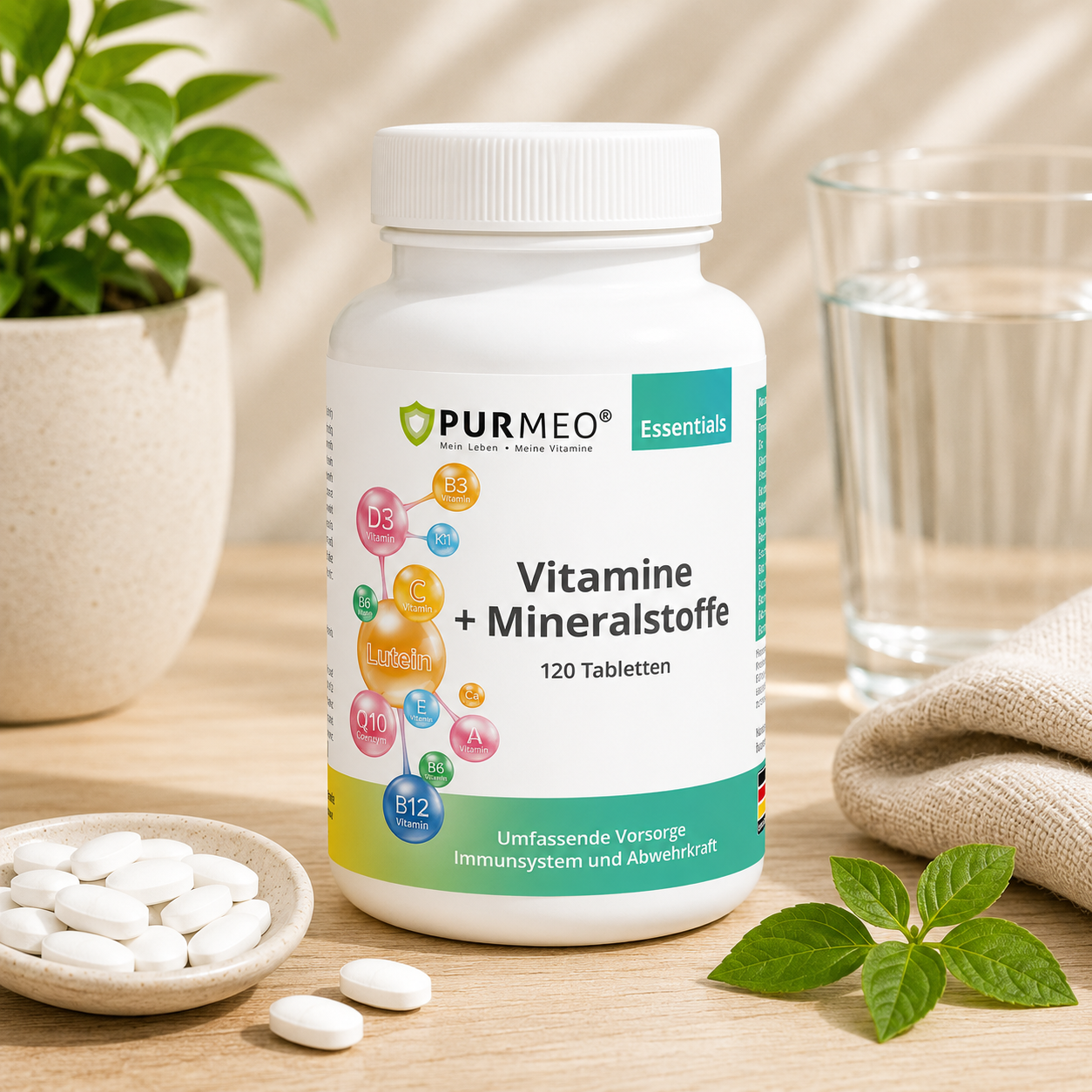 PURMEO Vitamine und Mineralstoffe | 26 Mikronährstoffe