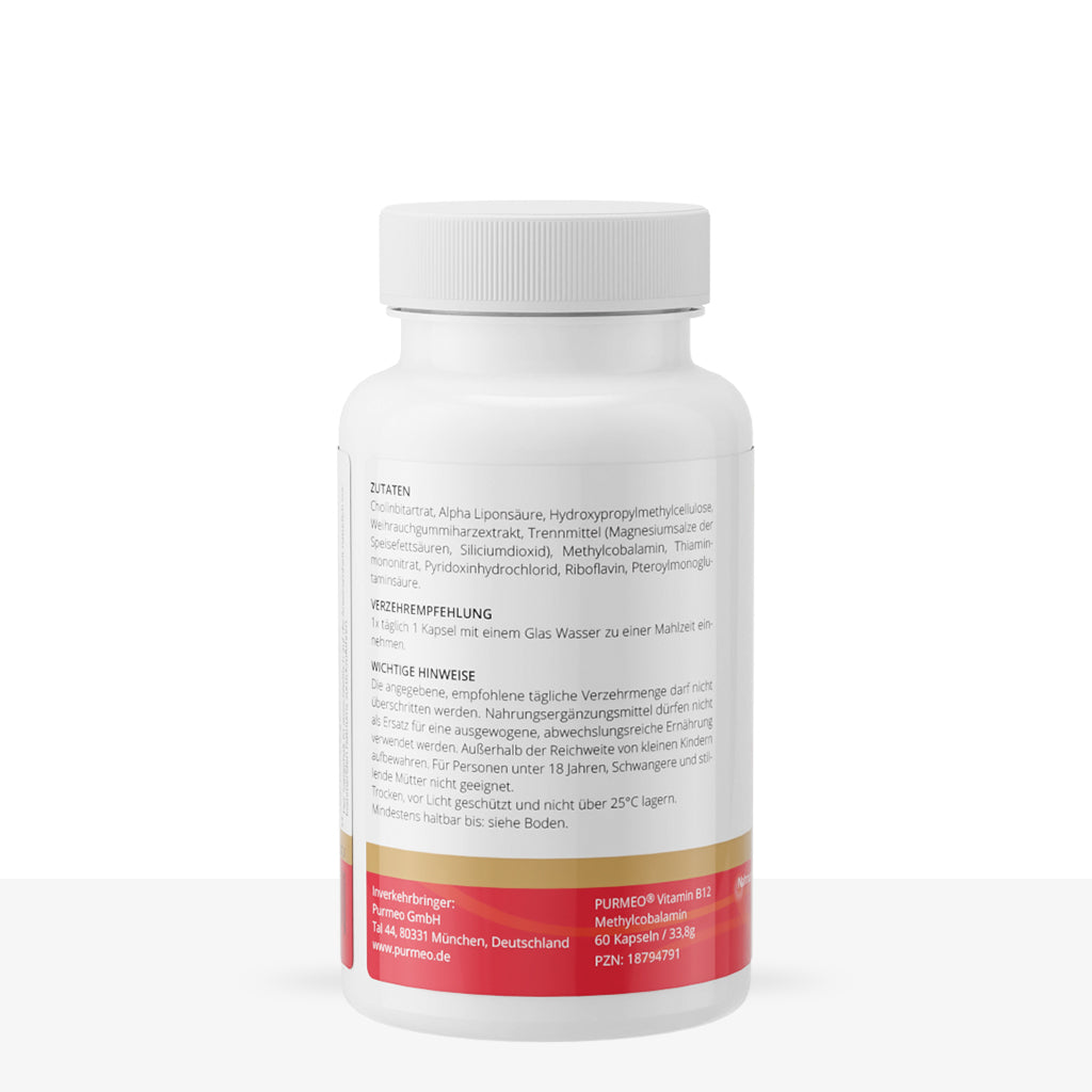 PURMEO Vitamin B12 Methylcobalamin