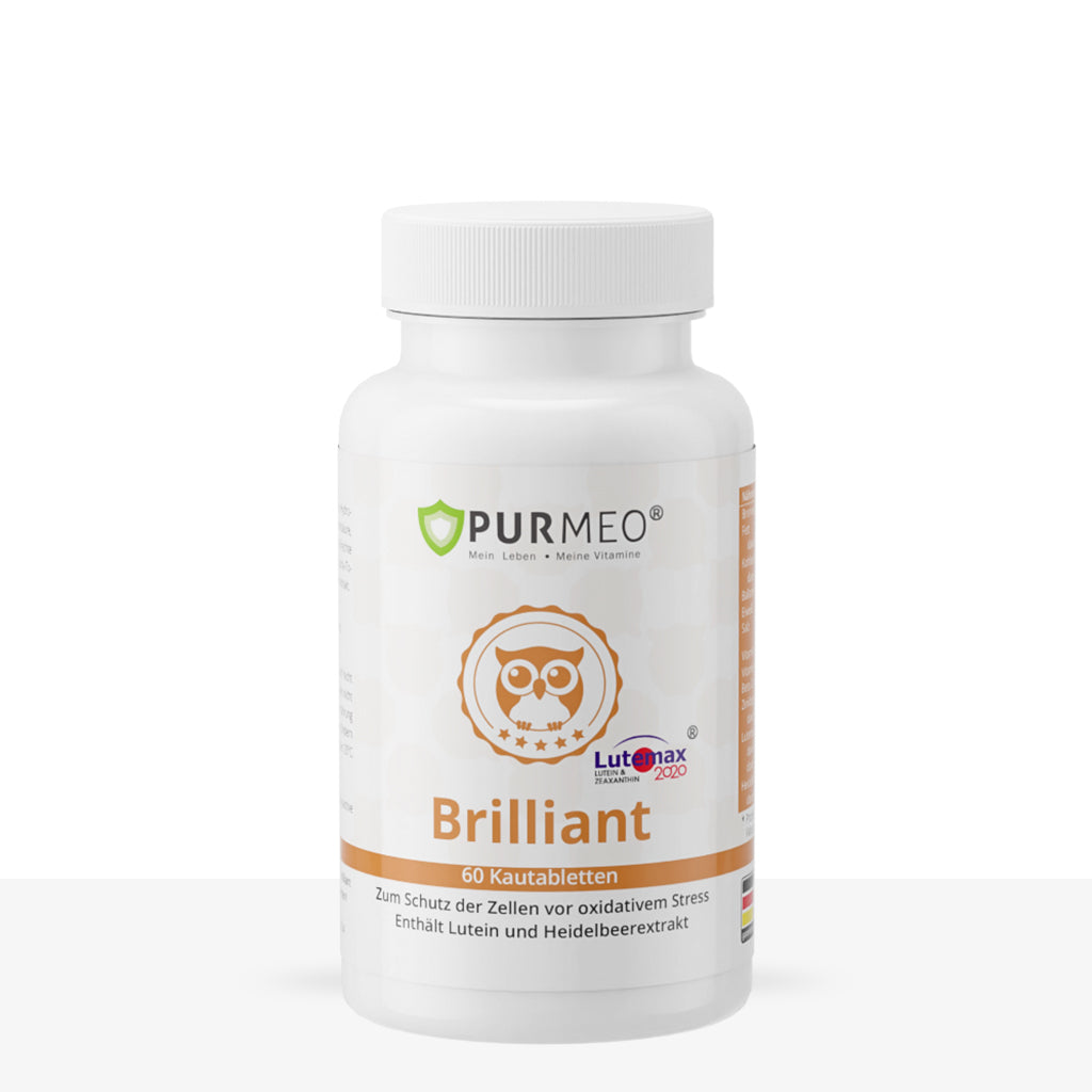 PURMEO Brilliant | Lutein von Lutemax und Heidelbeerextrakt
