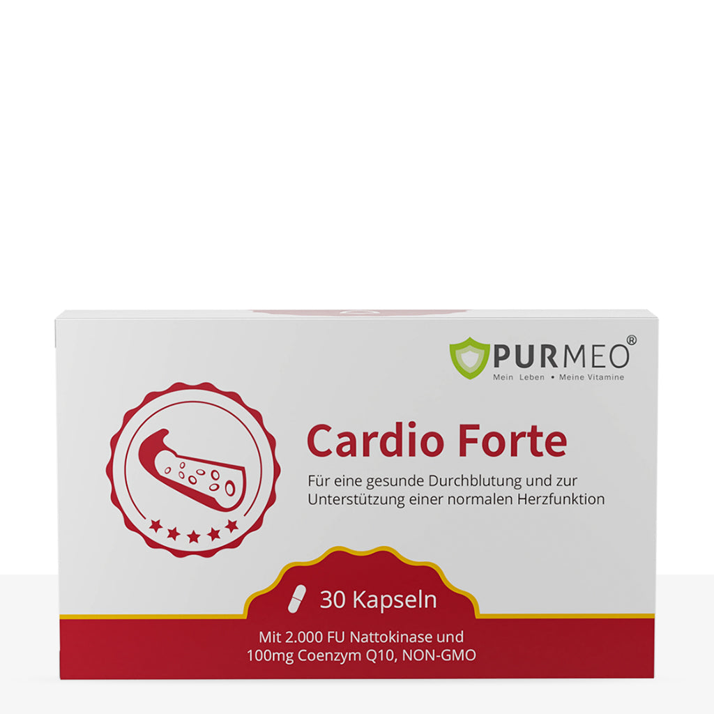 PURMEO Cardio Forte | Nattokinase, Piperin und Coenzym Q10