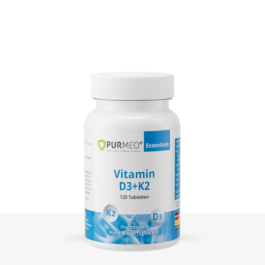 PURMEO Vitamin D3 + K2 | Sonne, Knochen und Gelenke